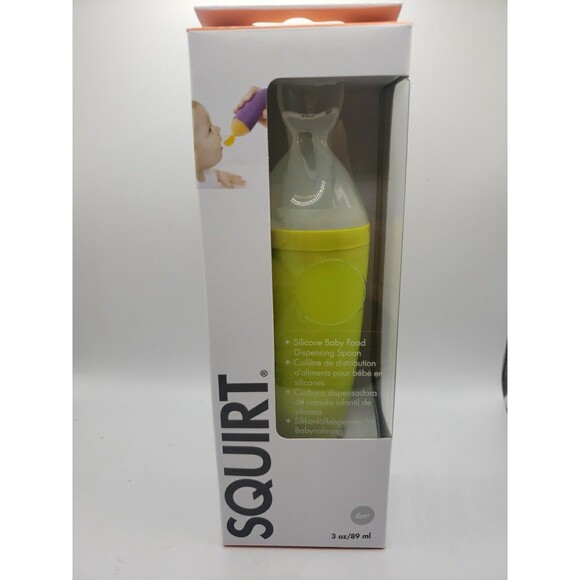NEW Boon Squirt Baby Food Dispensing Spoon, Green, 3 oz - Picture 1 of 6